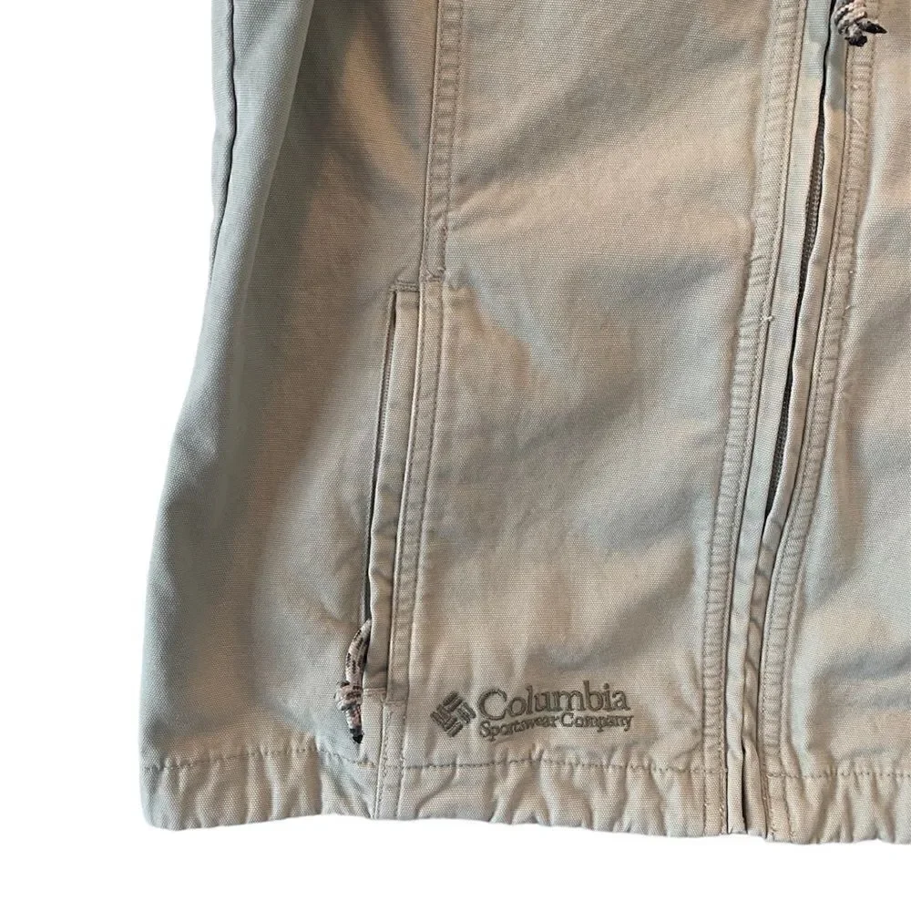 Columbia Jacket Beige Canvas Small